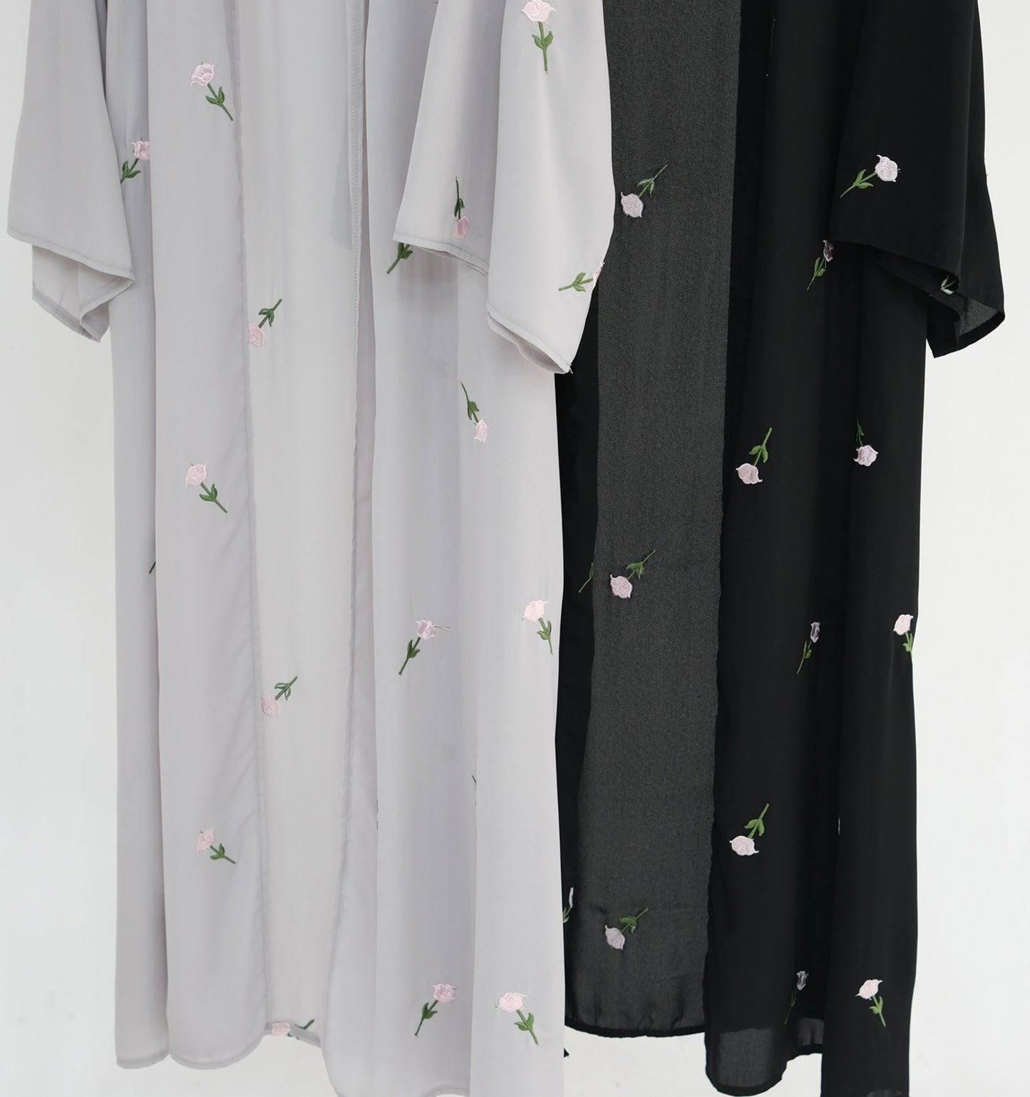 Floral Embroidery Abaya & Hijab