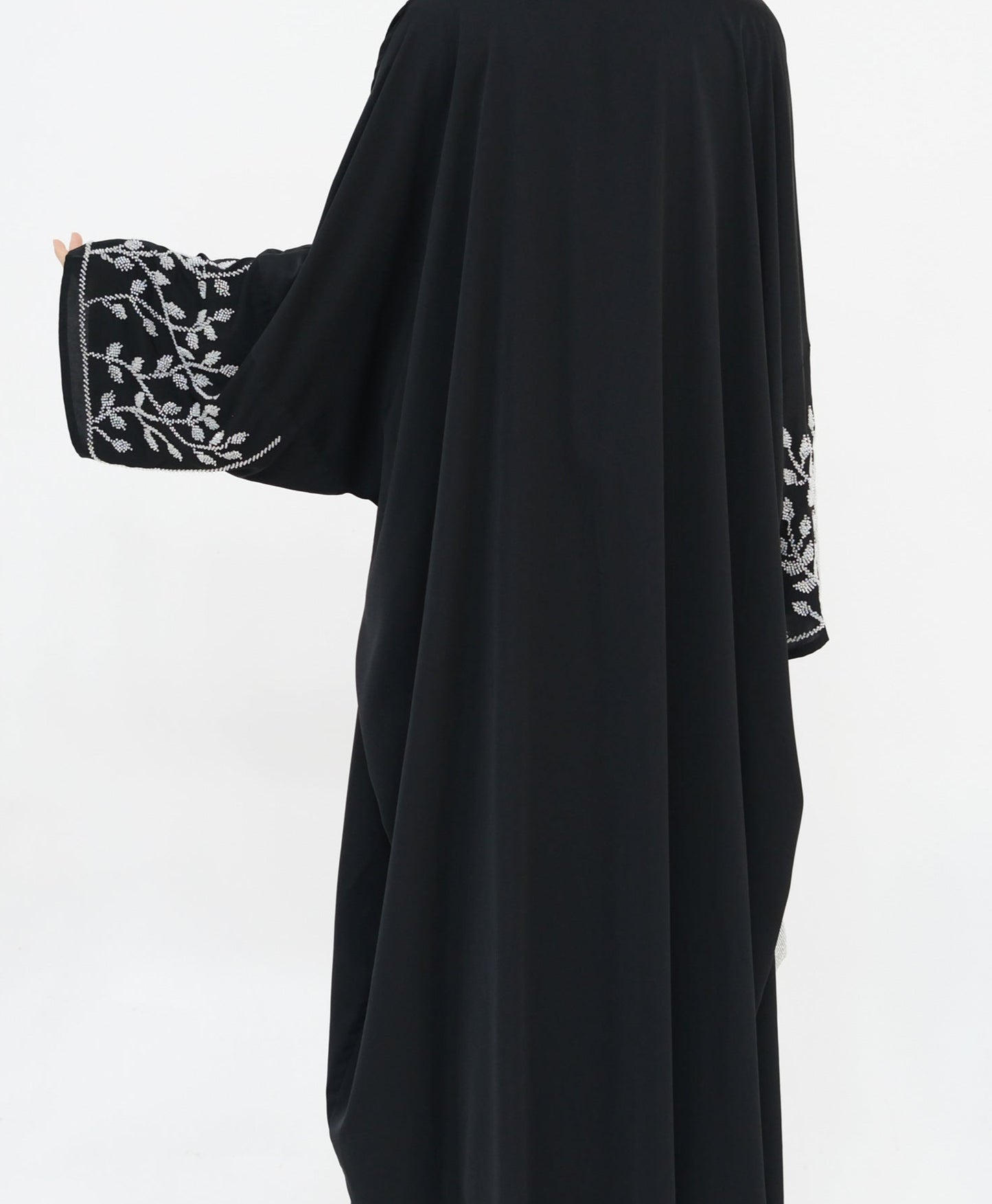 Daniya Beaded Abaya-Black