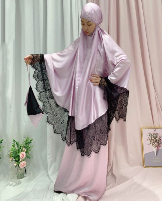 Rumaan Satin Jilbab Set