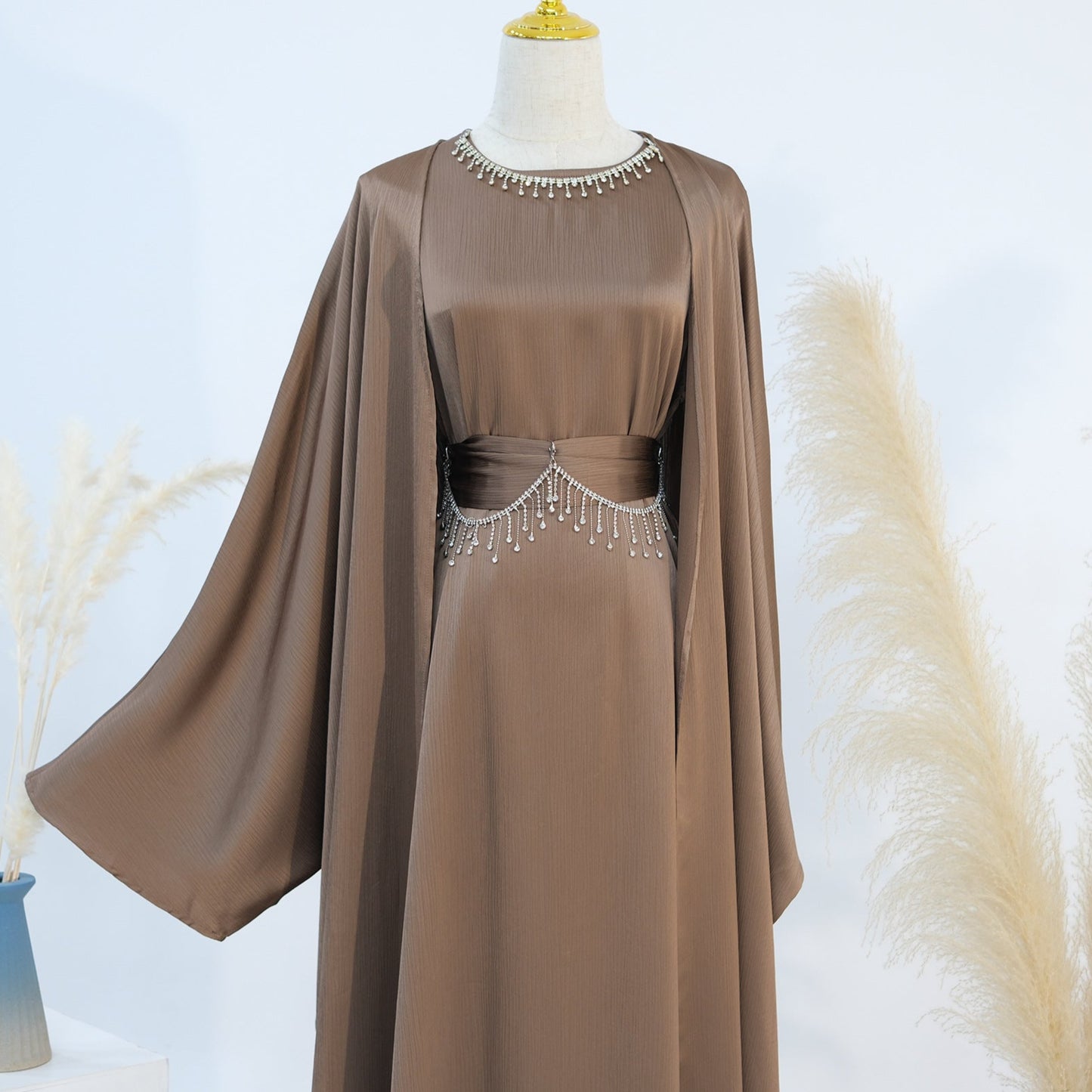 Lamiah Abaya With Crystal Chain