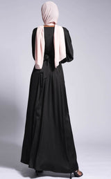 Nina Beaded Satin Abaya