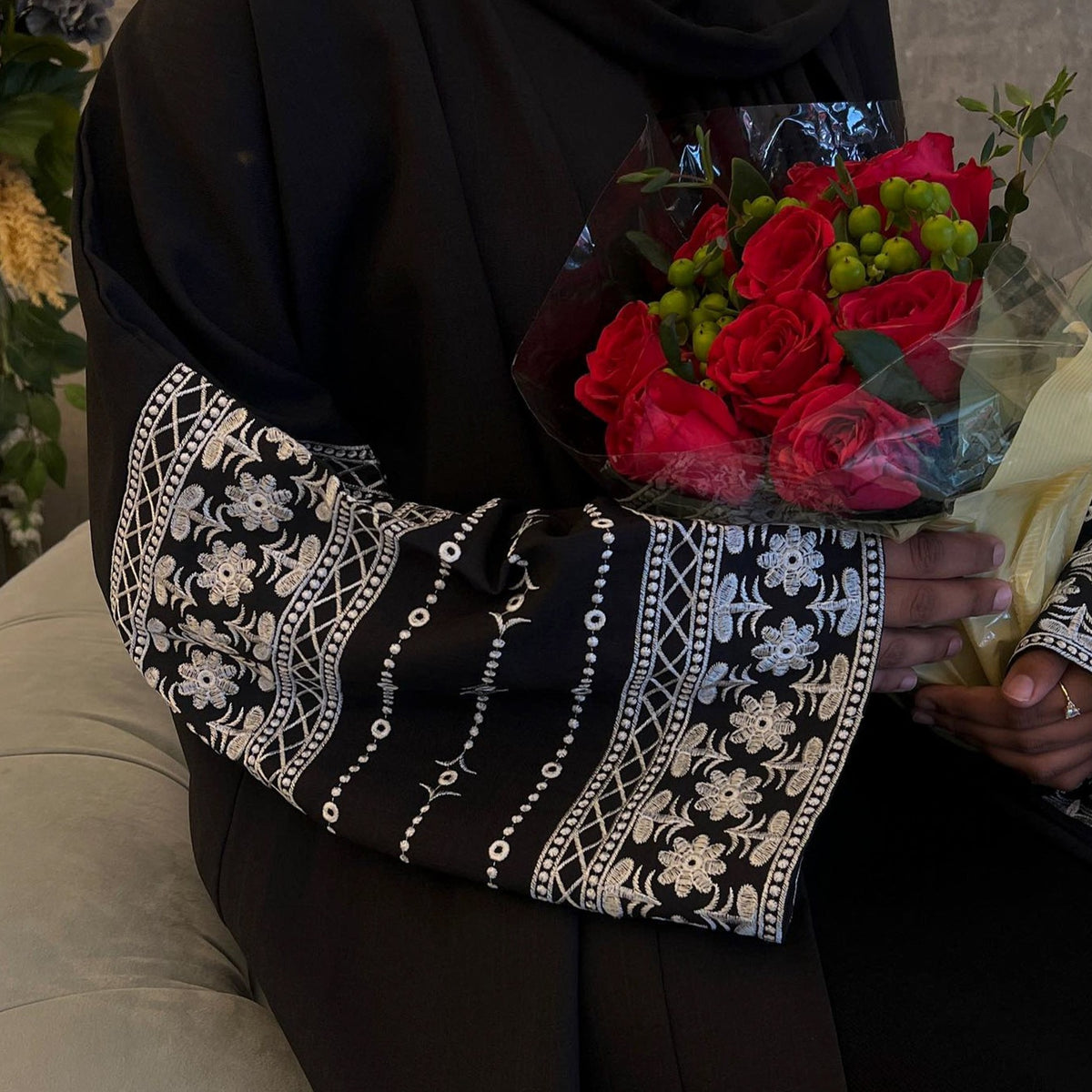 Alishba Embroidery Abaya