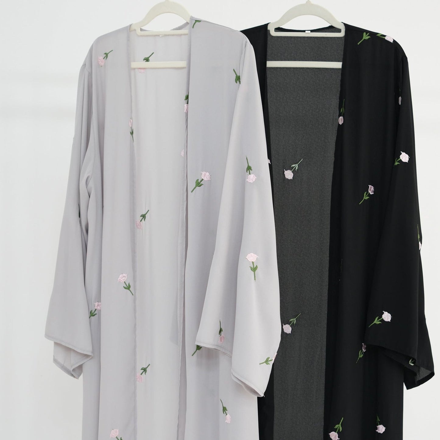 Floral Embroidery Abaya & Hijab