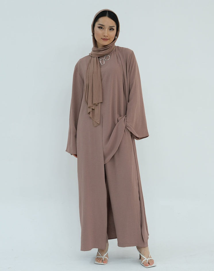 Zoha-Three Piece Abaya Set