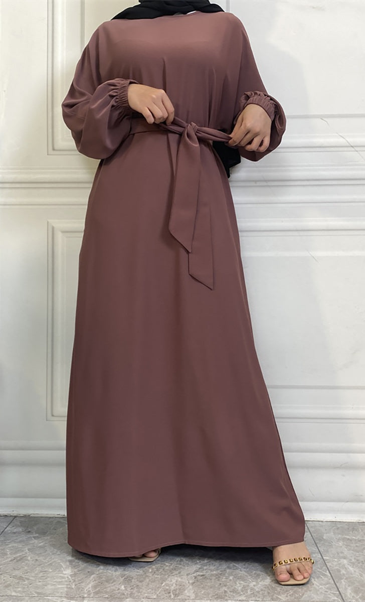 Casual abaya with pockets