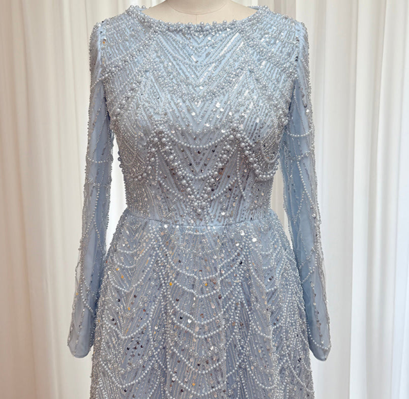 Aarya Beaded Flare Gown