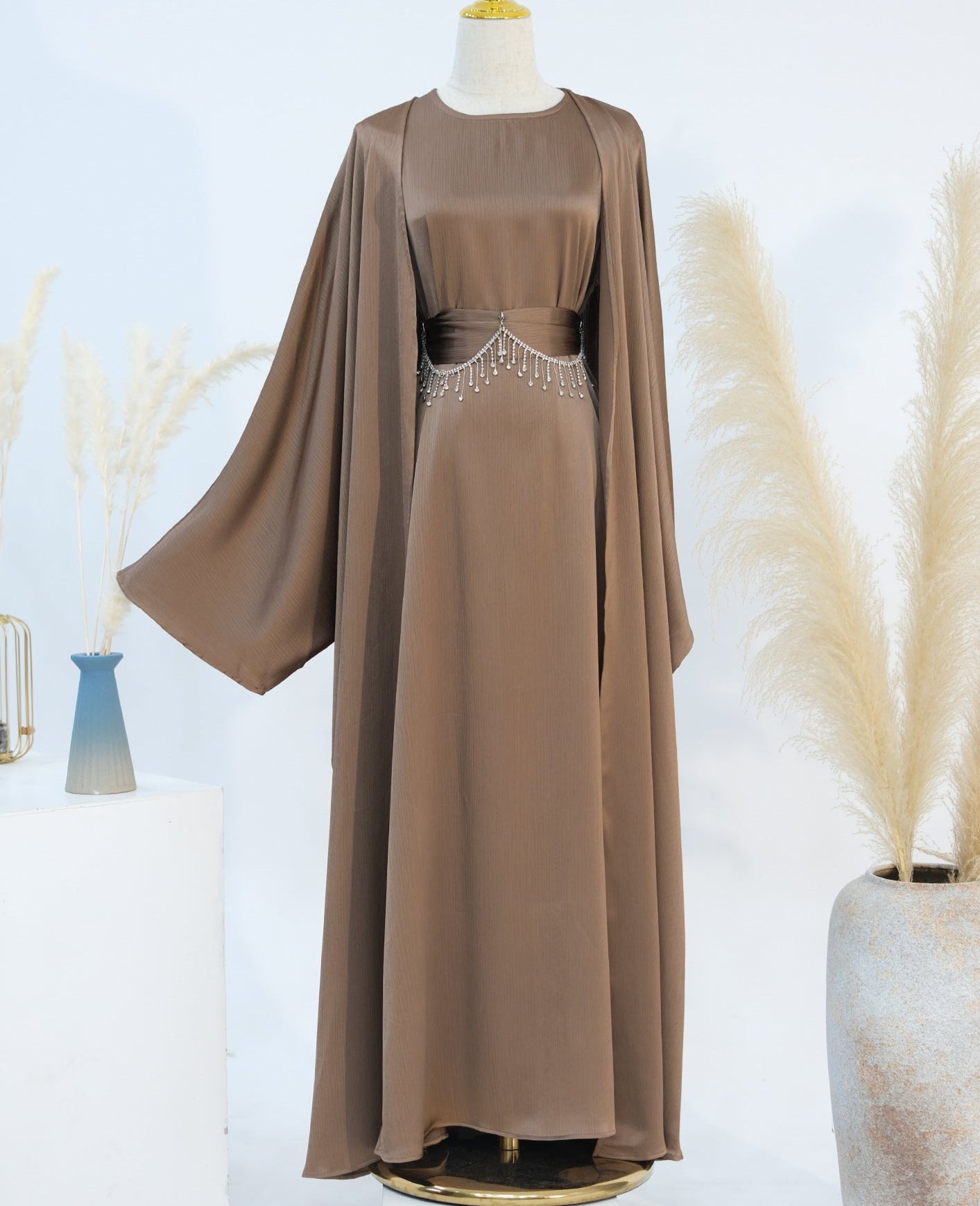 Lamiah Abaya With Crystal Chain