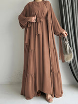 Noori Chiffon Abaya Set