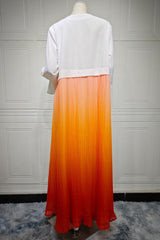 Pleated Ombre Abaya