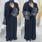 Abeer-Floral Embroidery Abaya