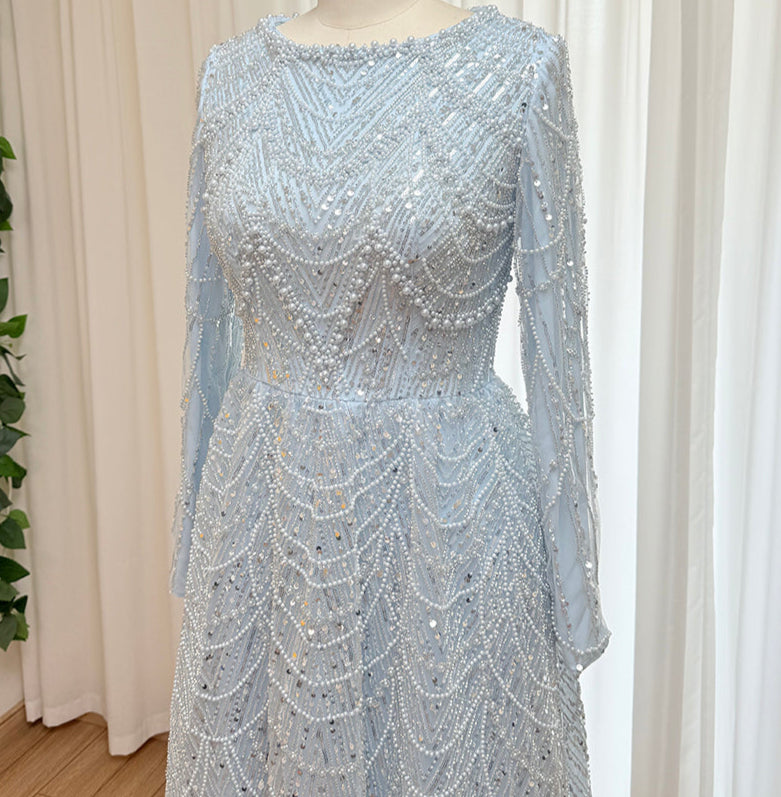 Aarya Beaded Flare Gown