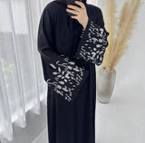 Abeer-Floral Embroidery Abaya