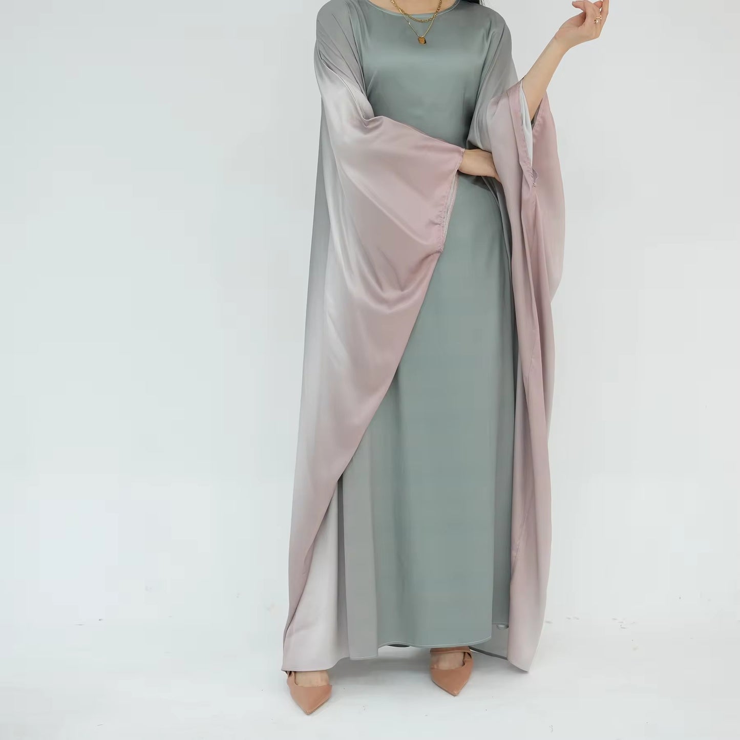 Layyan Ombre Butterfly Abaya