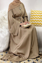 Samreen Satin Abaya