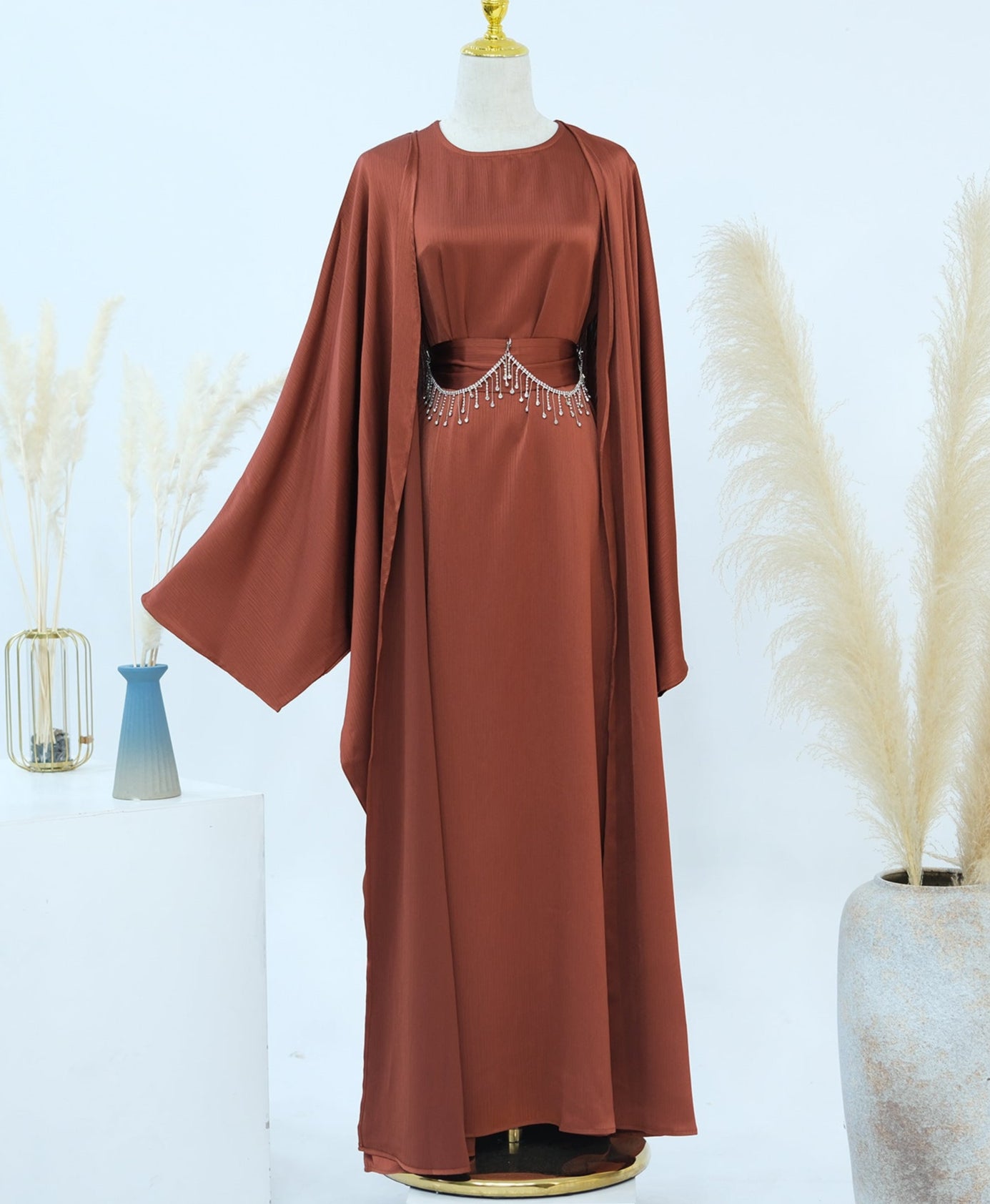 Lamiah Abaya With Crystal Chain