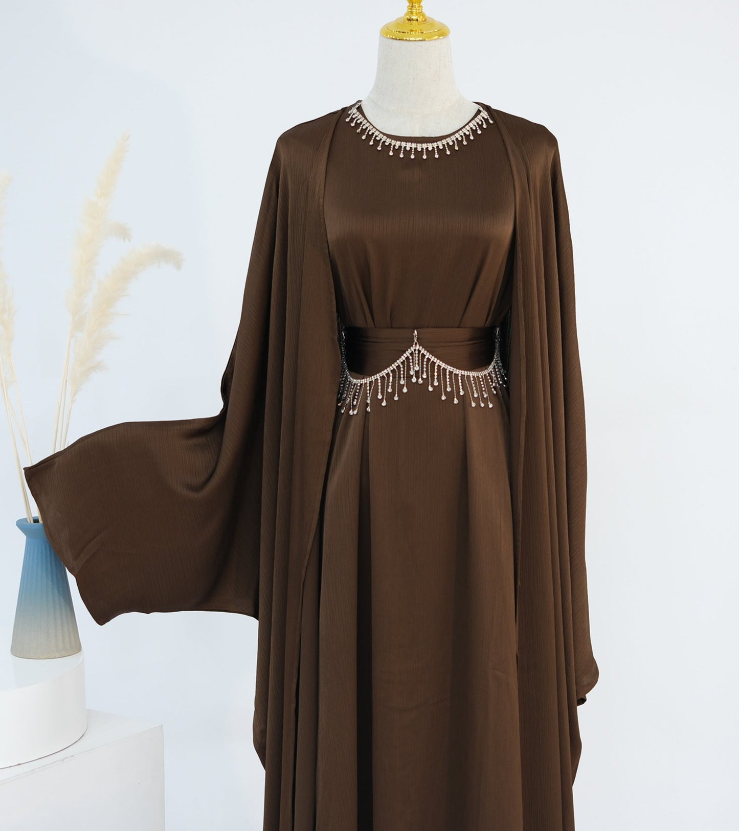 Lamiah Abaya With Crystal Chain