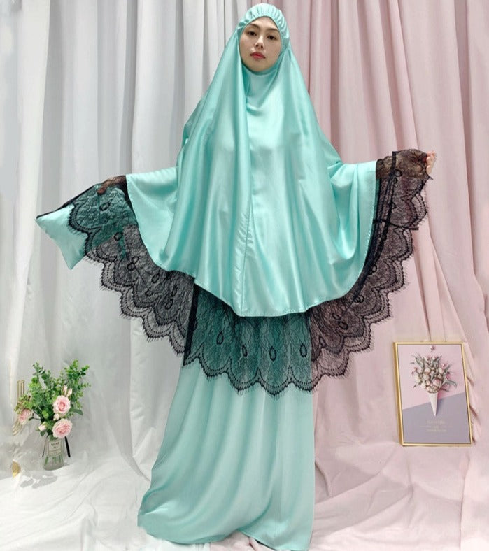 Rumaan Satin Jilbab Set