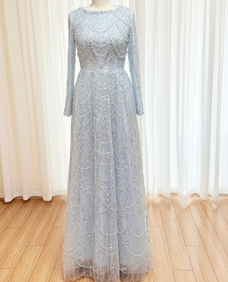 Aarya Beaded Flare Gown