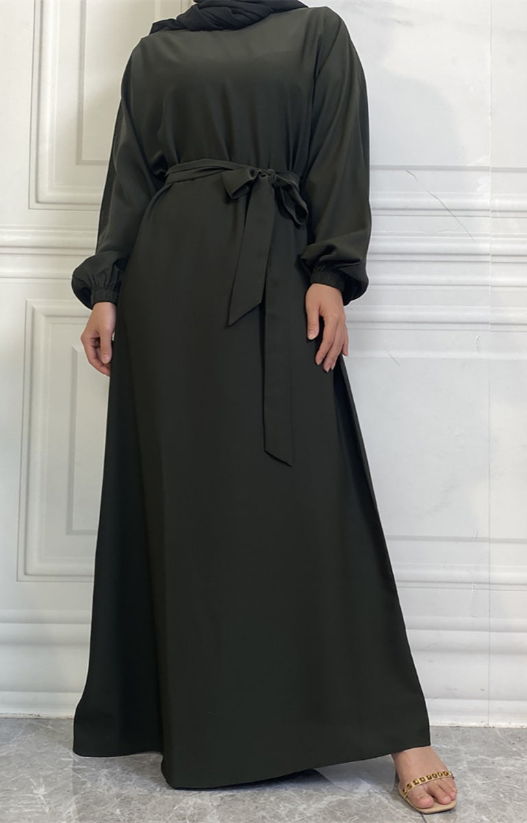 Casual abaya with pockets