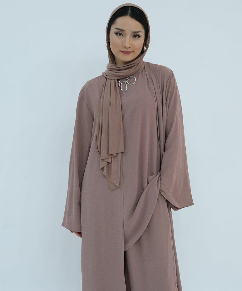 Zoha-Three Piece Abaya Set