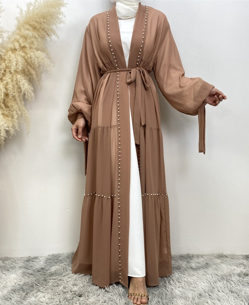 Chiffon Pearl Abaya