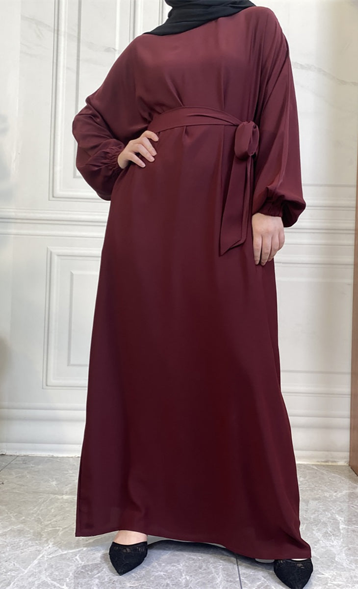 Casual abaya with pockets