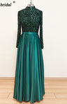 Meera Glitter Gown-Emerald Green