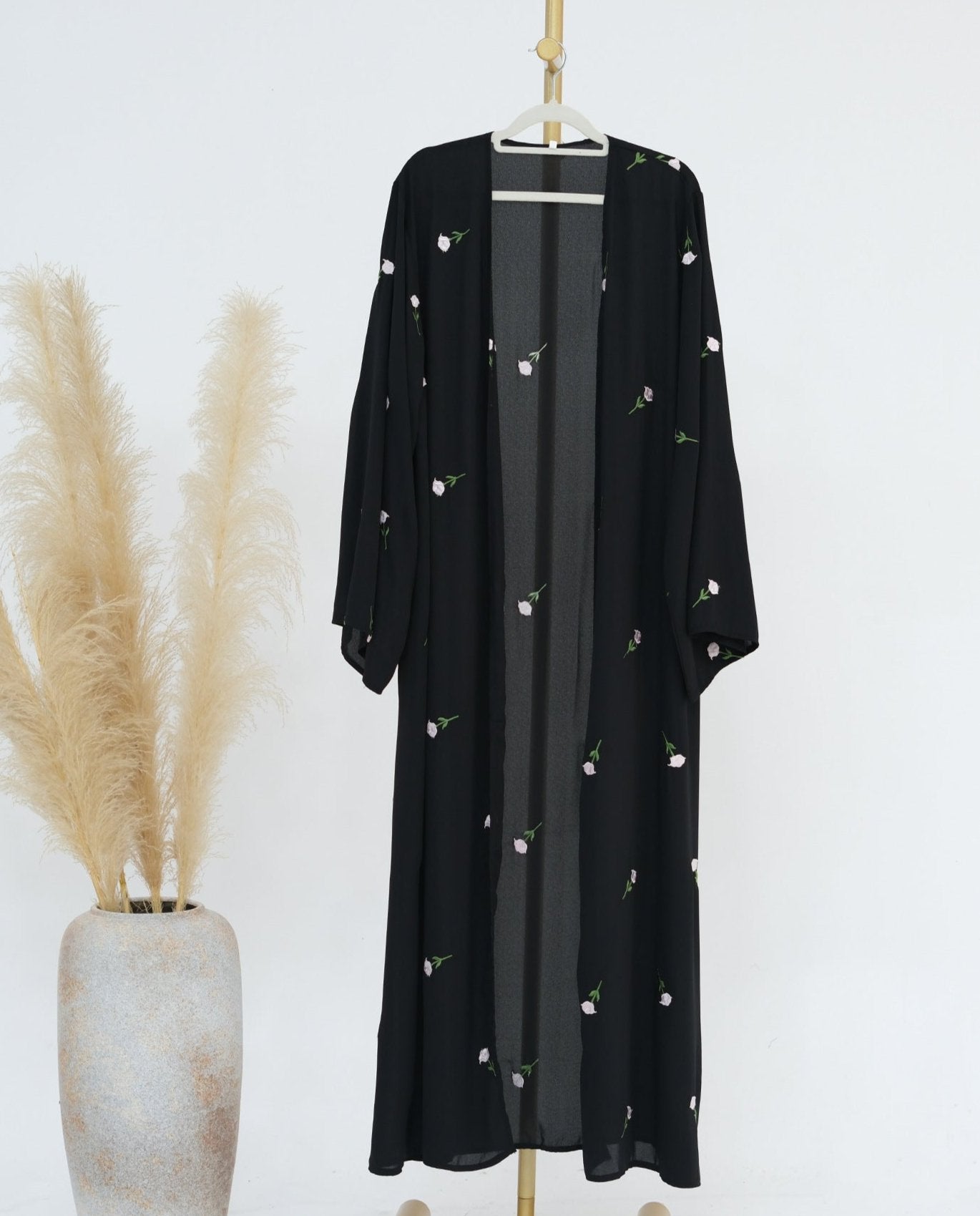 Floral Embroidery Abaya & Hijab