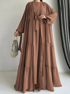 Noori Chiffon Abaya Set