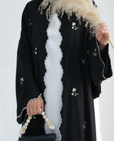 Zaleri Floral Abaya Set