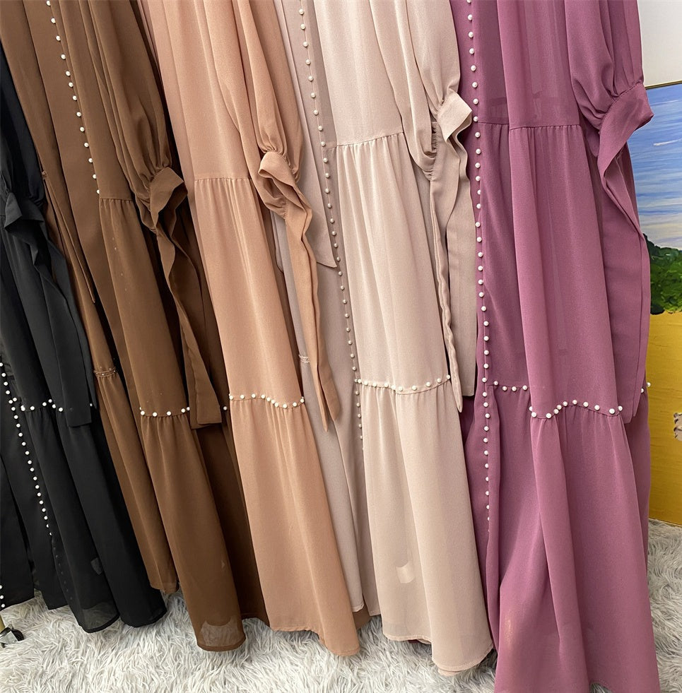Chiffon Pearl Abaya