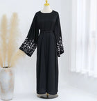 Abeer-Floral Embroidery Abaya