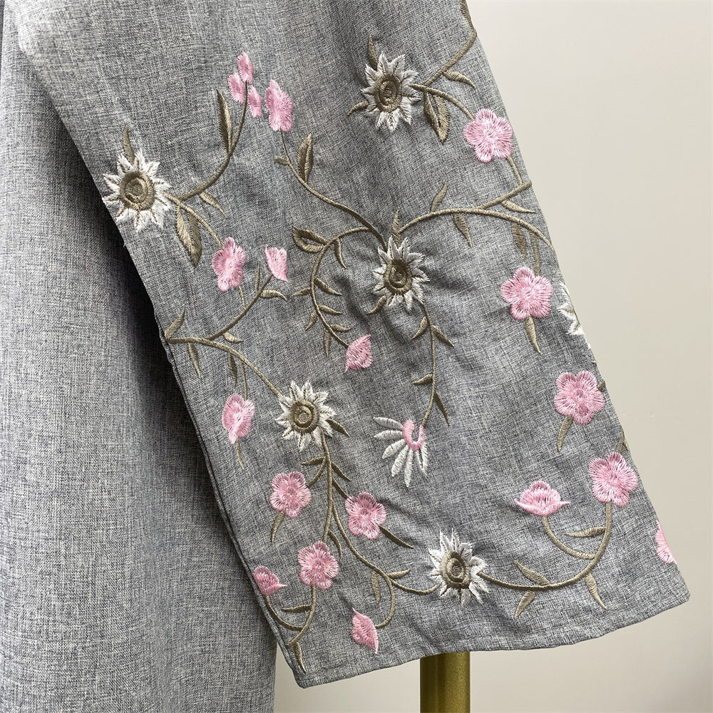 Floral Embroidery Abaya