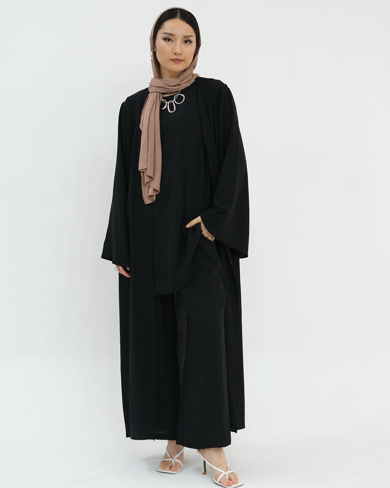 Zoha-Three Piece Abaya Set