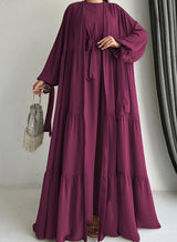 Noori Chiffon Abaya Set