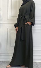 Casual abaya with pockets