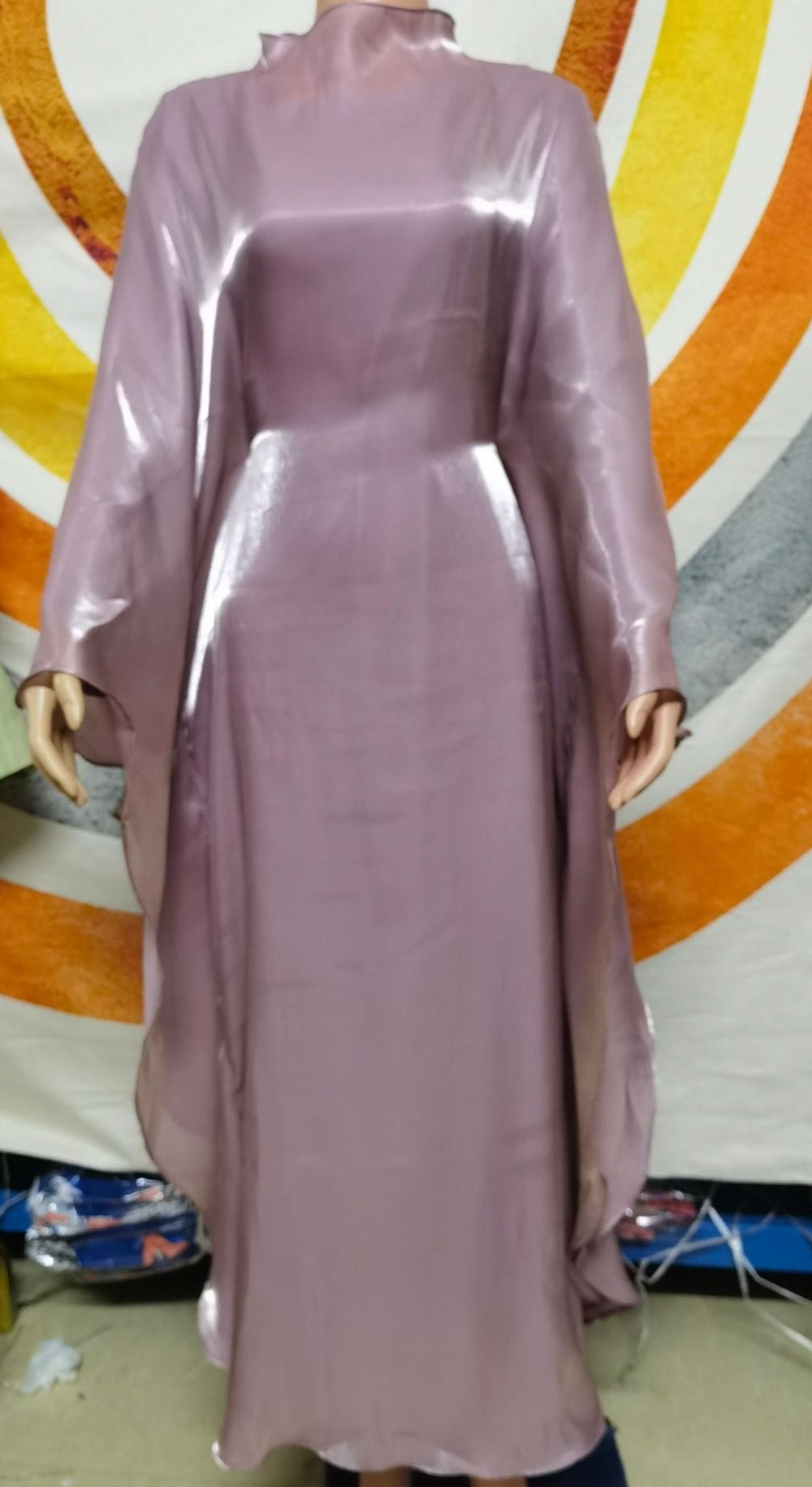 Farha Butterly Abaya-Blush Purple