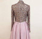 Meera Glitter Gown- Dusty Pink
