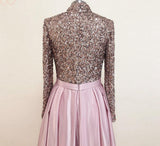 Meera Glitter Gown- Dusty Pink