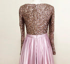 Meera Glitter Gown- Dusty Pink