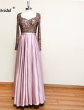 Meera Glitter Gown- Dusty Pink