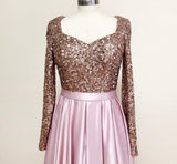 Meera Glitter Gown- Dusty Pink