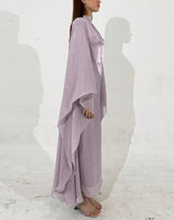Farha Butterly Abaya-Blush Purple