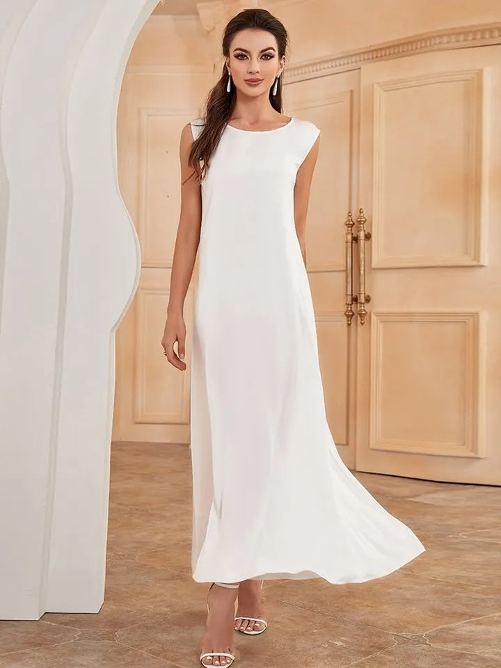 Satin Sleeveless Abaya Inner