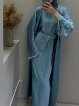 Sanya Abaya With Crystal Chain