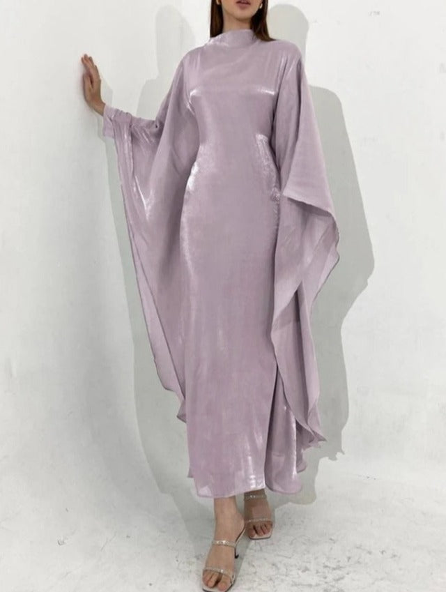 Farha Butterly Abaya-Blush Purple