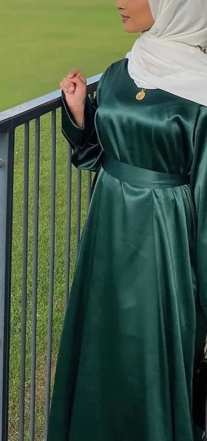 Samreen Satin Abaya