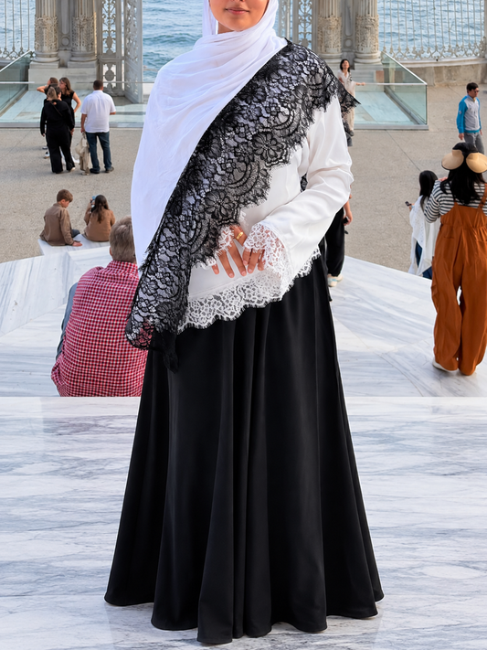 Aina Satin Lace Top