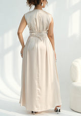 Aimah Crystal Bow Abaya Set