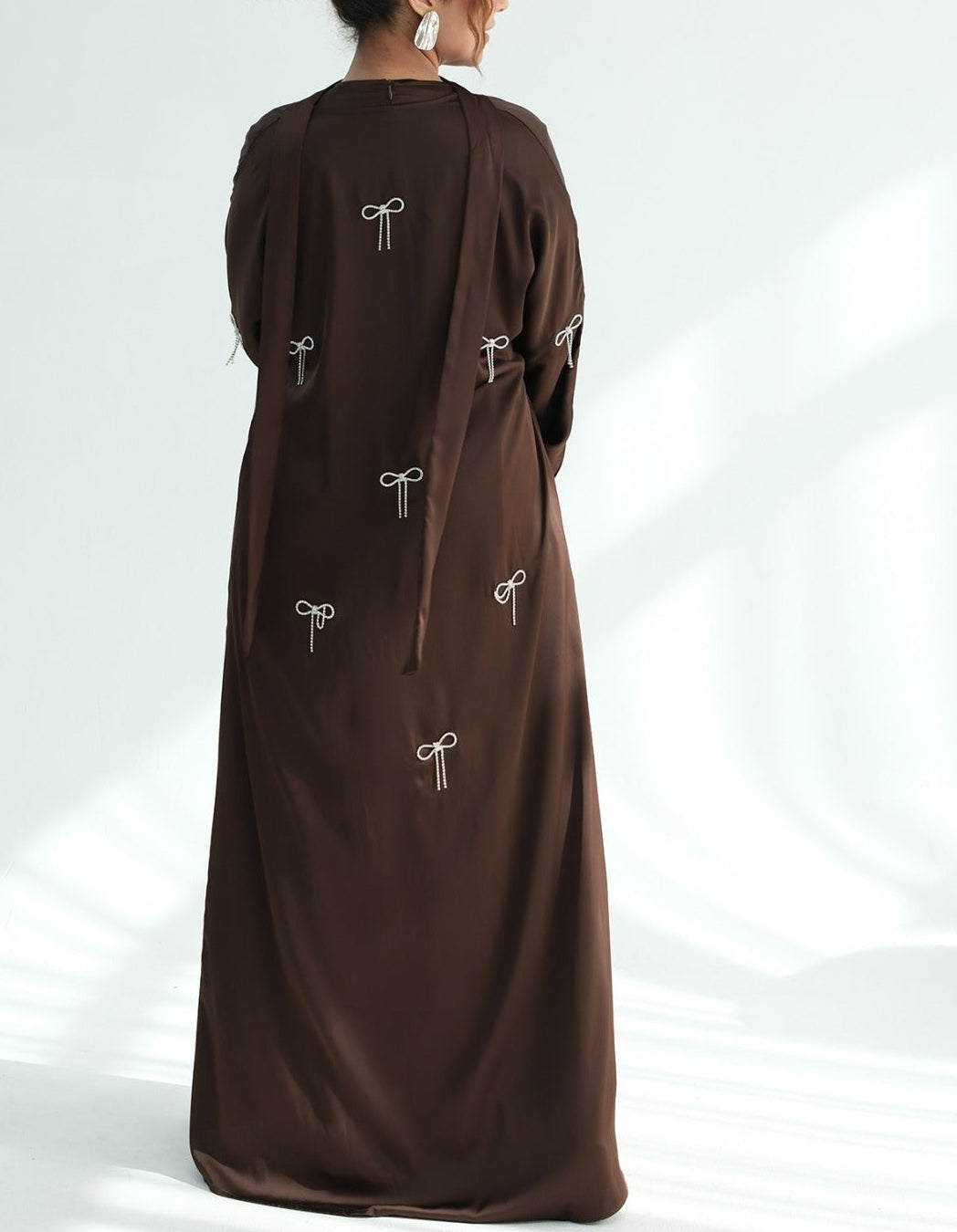Aimah Crystal Bow Abaya Set